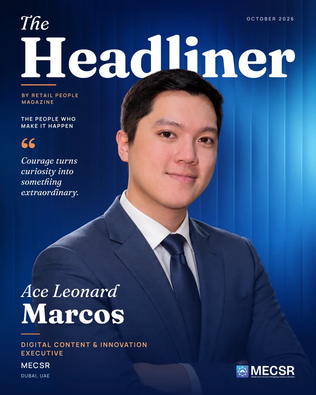 The Headliner cover: Ace Leonard Marcos