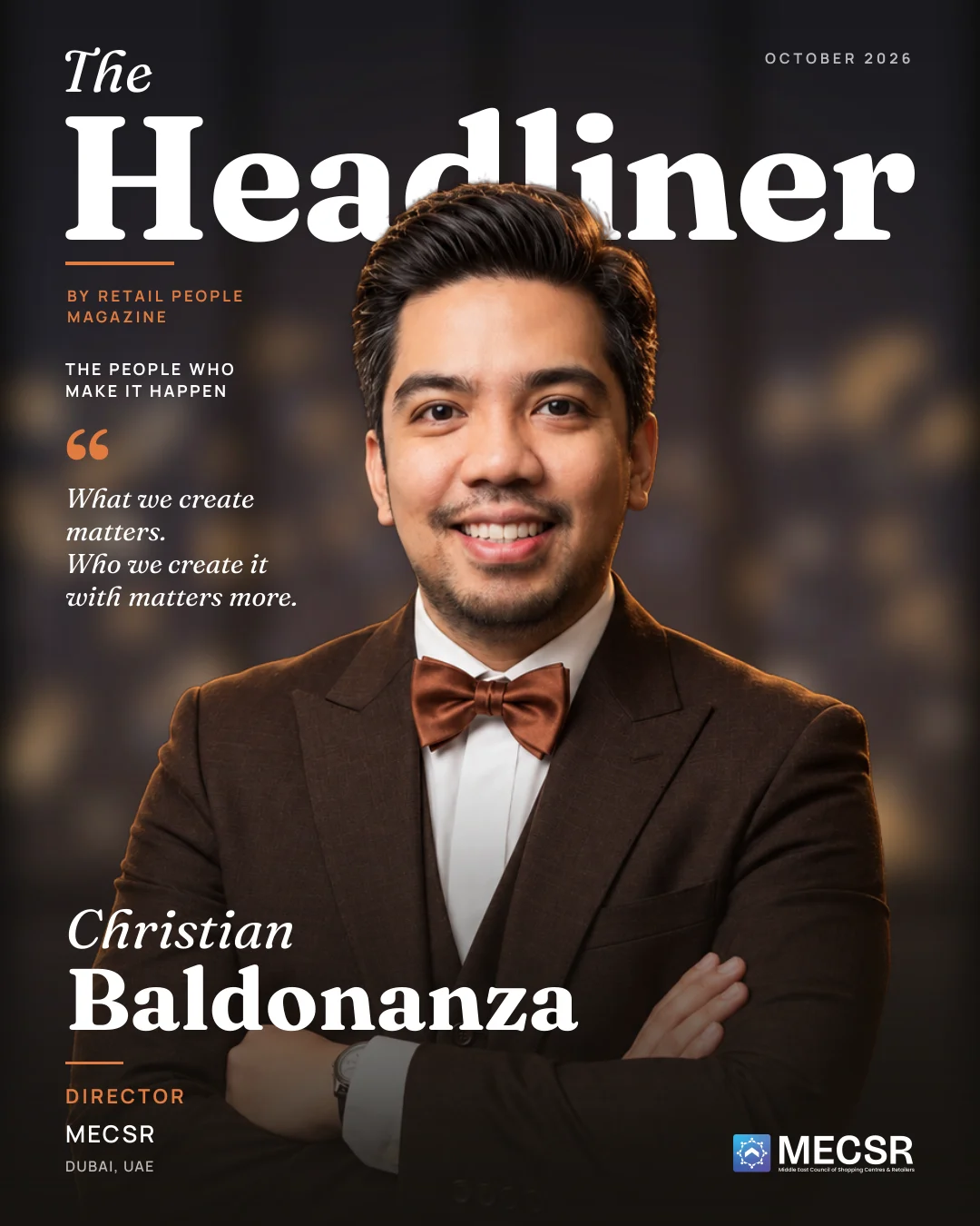 Christian Baldonanza, Director, MECSR: The Headliner cover